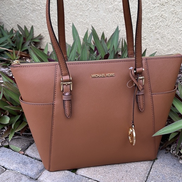 Michael Kors Large Charlotte Top Zip Tote Leather - Picture 3 of 16